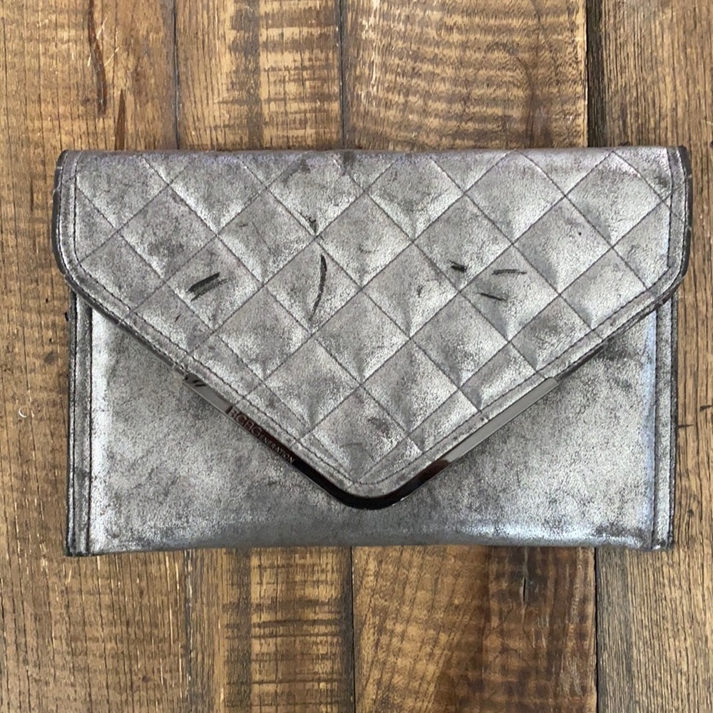 BCBG metallic clutch